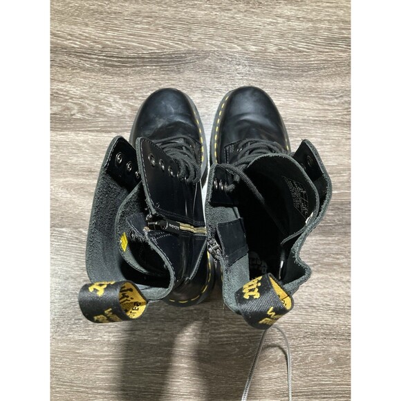Dr. Martens Jadon Platform Black Leather Womens Boot Size 10 - Picture 10 of 13